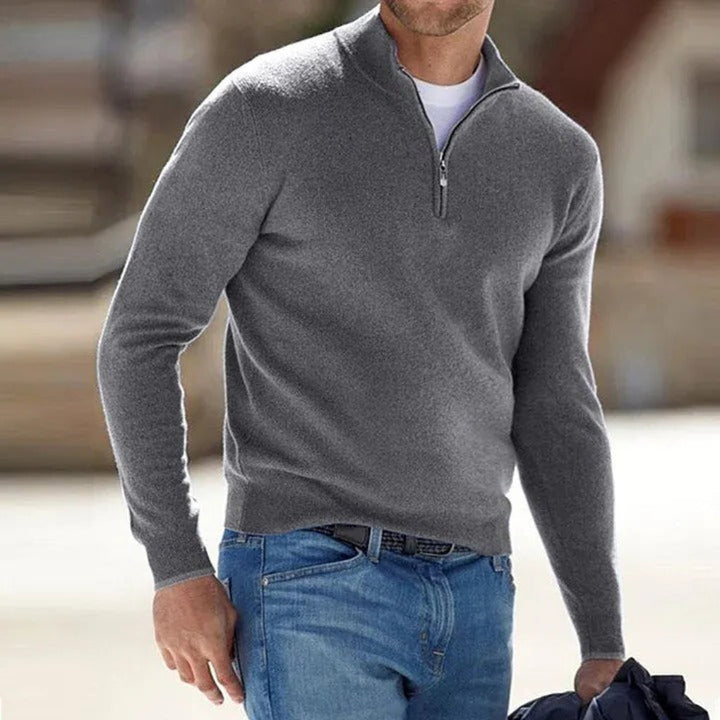 Noah | Pull à col montant et fermeture éclair pour homme