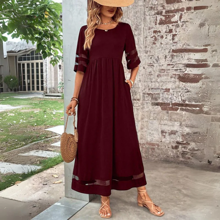 Cerelia | Robe midi moulante avec effet ventre plat