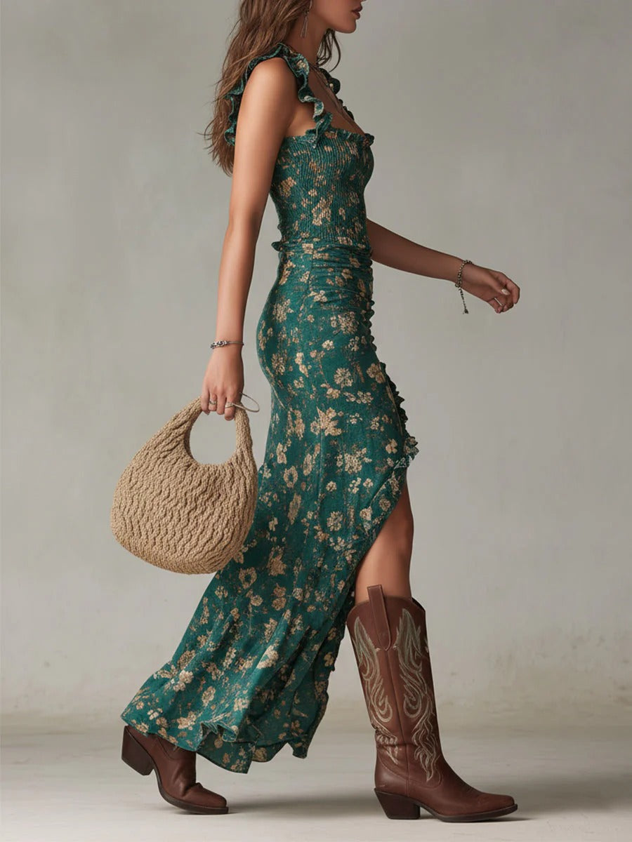 Mika | Robe longue Boho Rétro