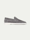 Mocassin classique en daim gris