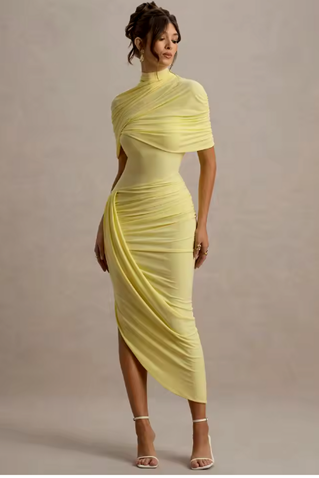 Taylor - Asymmetrisches Twisted Cape Maxikleid